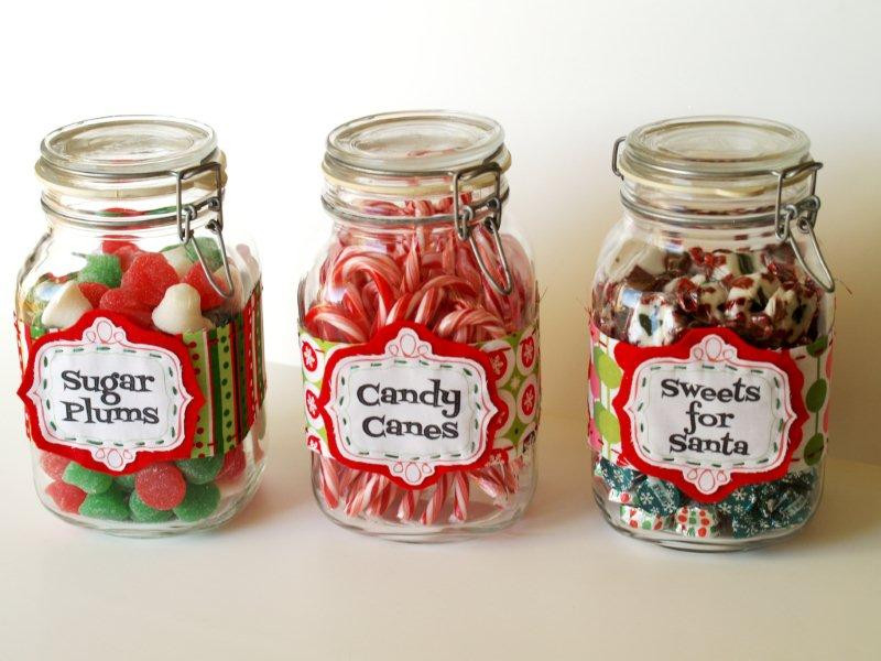Christmas Candy Jars
 Christmas Candy Jar Labels