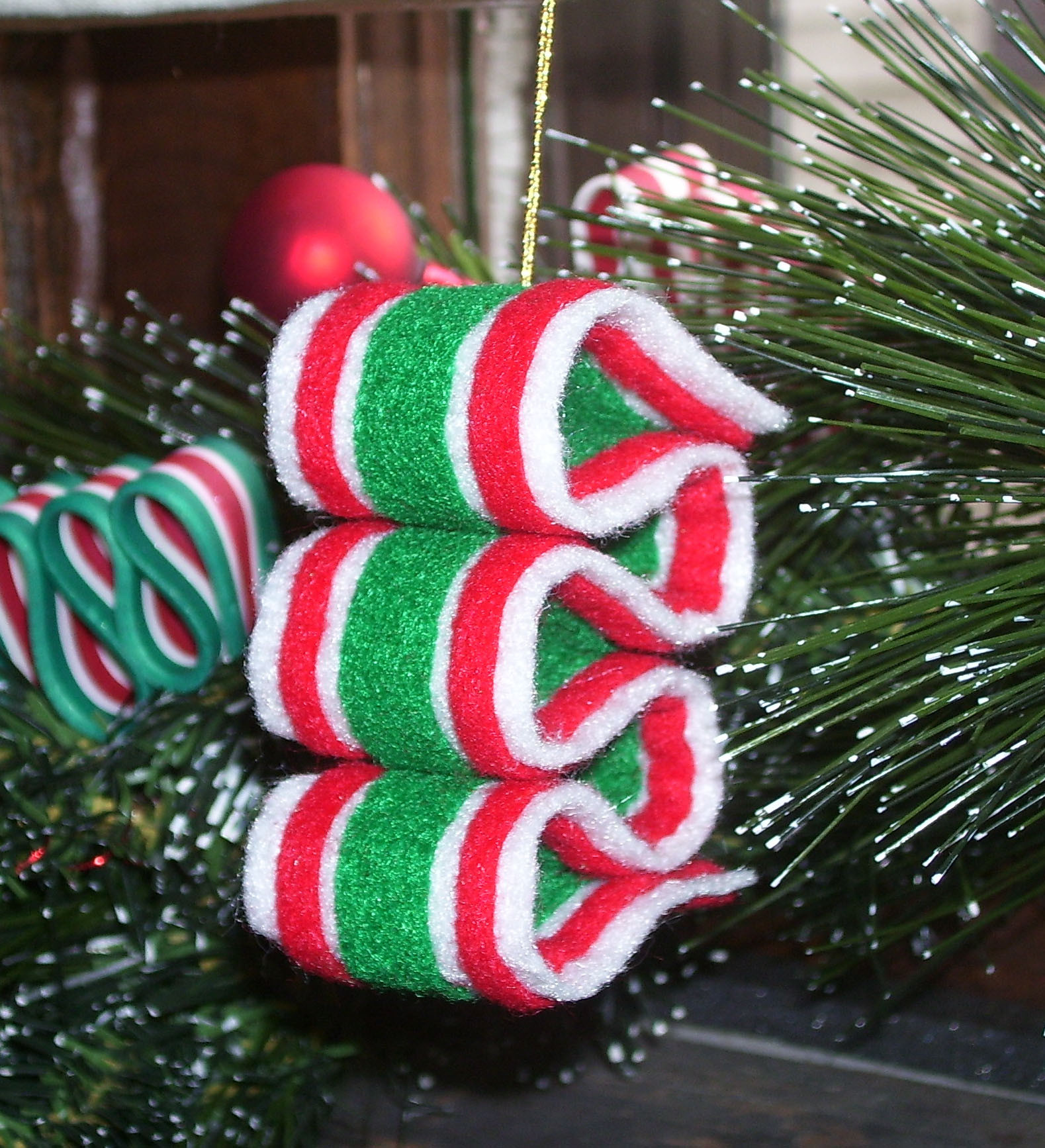Christmas Candy Ornaments
 Felt Christmas Candy Ornaments