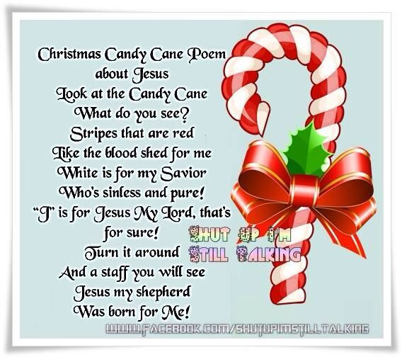 Christmas Candy Poems
 Candy cane Christmas Pinterest