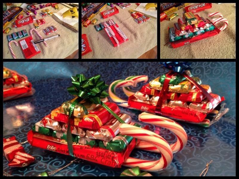 Christmas Candy Sleds
 Candy Cane Sleighs