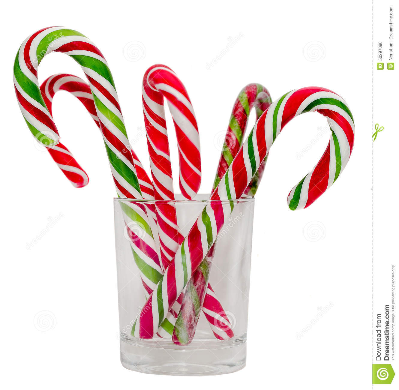 Christmas Candy Sticks
 Colored Candy Sticks And Christmas Lollipops In A