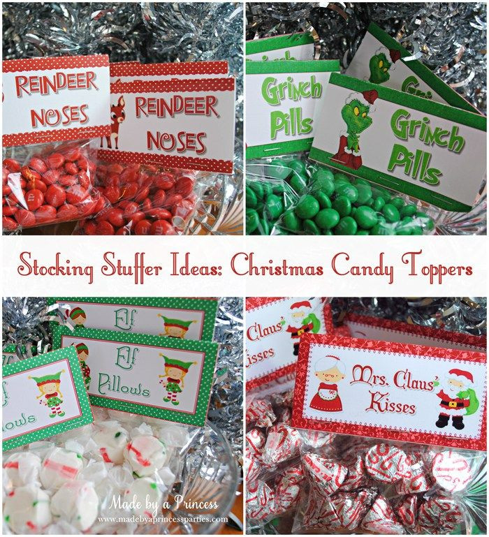 Christmas Candy Stocking Stuffers
 stocking stuffer idea christmas candy toppers