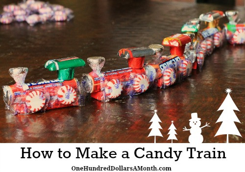 Christmas Candy To Make
 How To Make A Candy Train Easy Kids Christmas Crafts