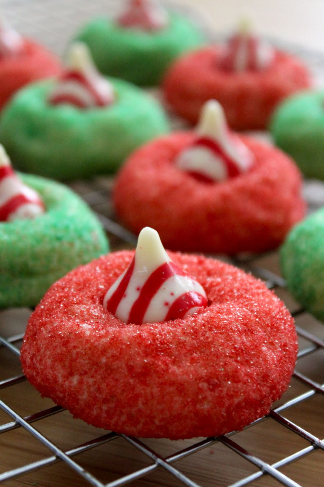 Christmas Candy Treats
 Baked Perfection Candy Cane Blossoms