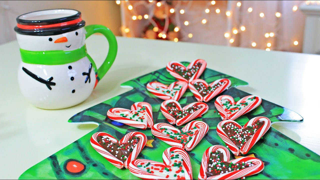Christmas Candy Treats
 DIY Christmas Treats Candy Cane Hearts