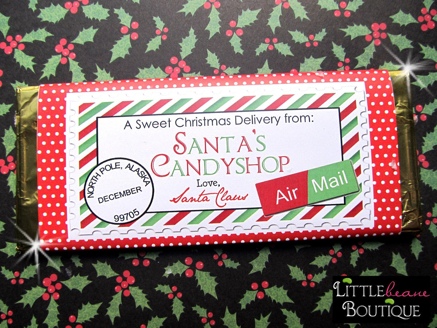 Christmas Candy Wrappers
 Printable Christmas Candy Bar Wrappers DIY Holiday