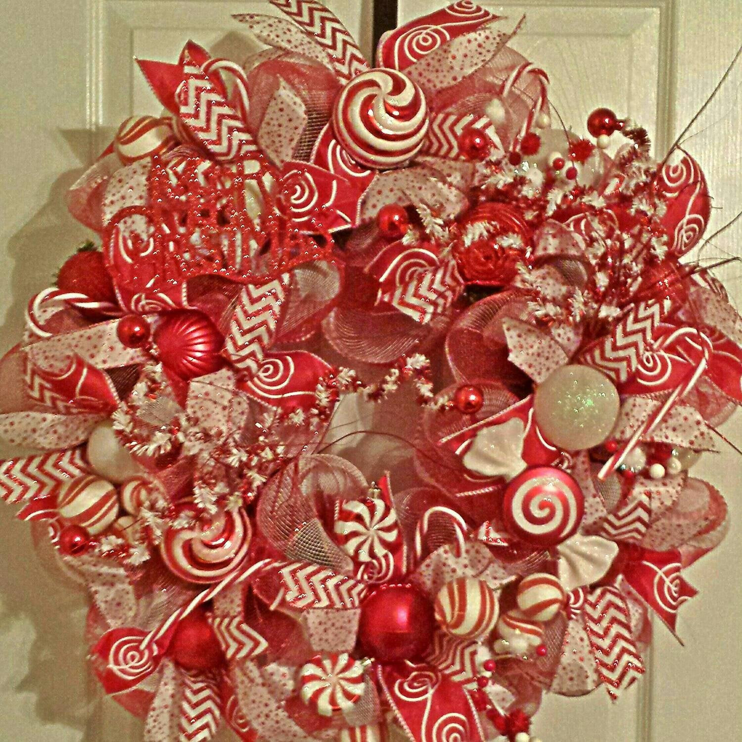 Christmas Candy Wreath
 Christmas Candy Wreath Candy Door Wreath Christmas Door