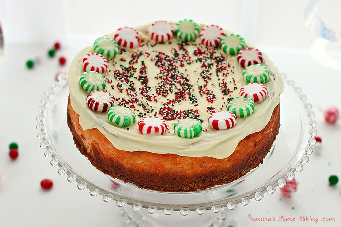 Christmas Cheesecake Recipe
 Christmas peppermint candy ricotta cheesecake