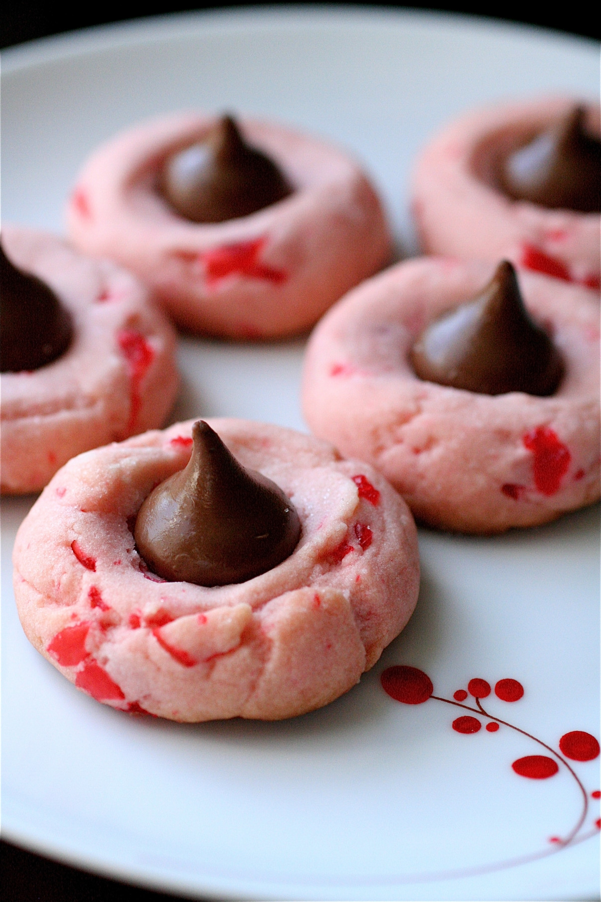 Christmas Cherries Cookies
 Cherry Chocolate Kisses