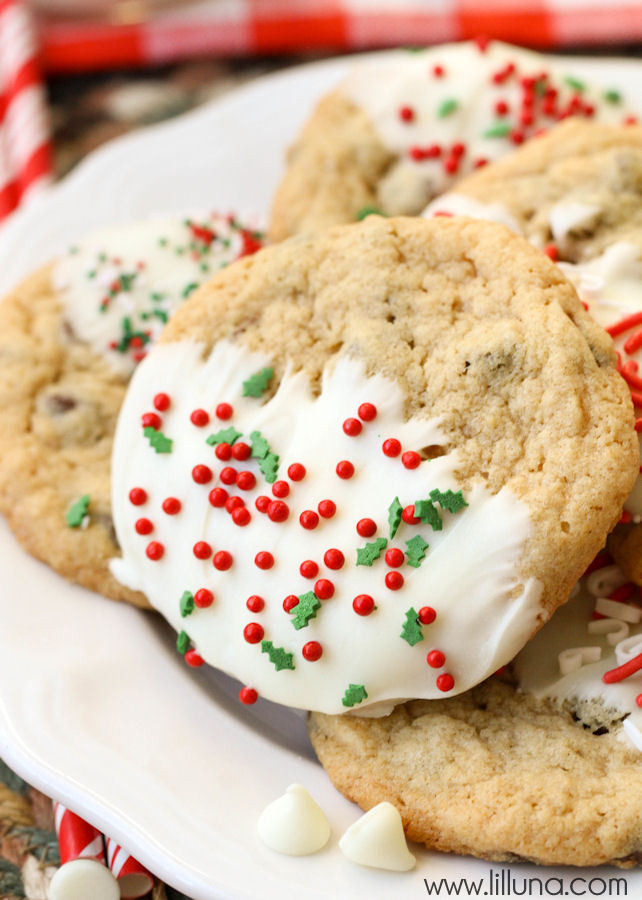 Christmas Chocolate Cookies
 Chocolate Chip Christmas Cookies