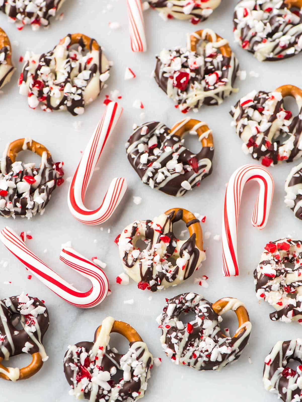 Christmas Chocolate Dipped Pretzels
 Chocolate Covered Pretzels with Peppermint