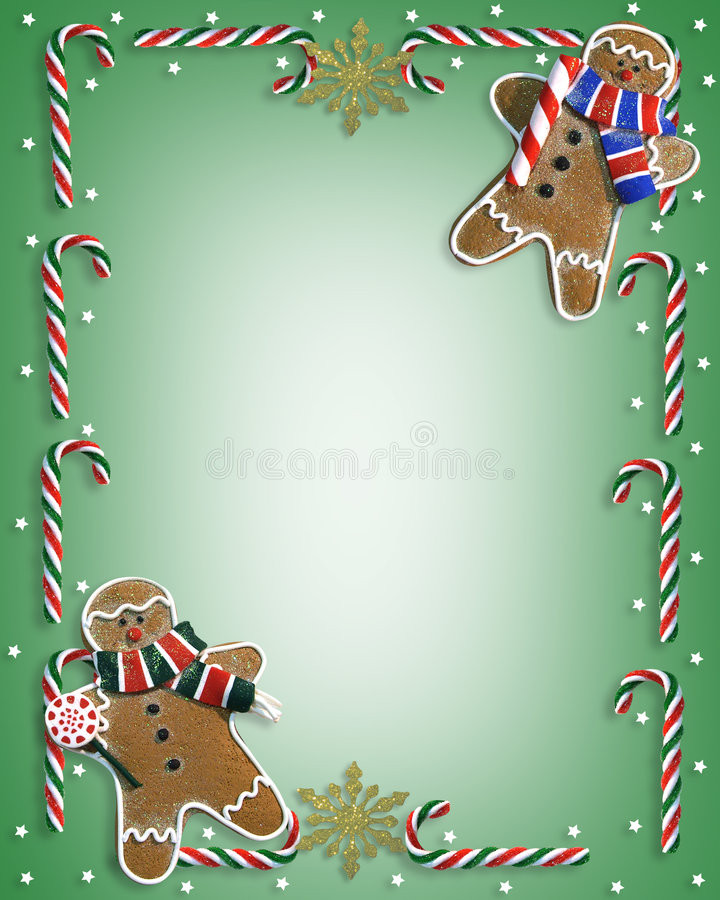 Christmas Cookies Borders
 Christmas Border Cookies And Candy Stock Illustration