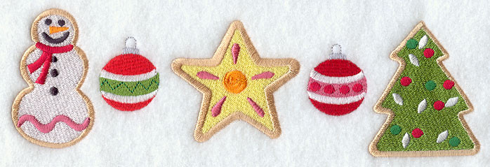 Christmas Cookies Borders
 Machine Embroidery Designs at Embroidery Library
