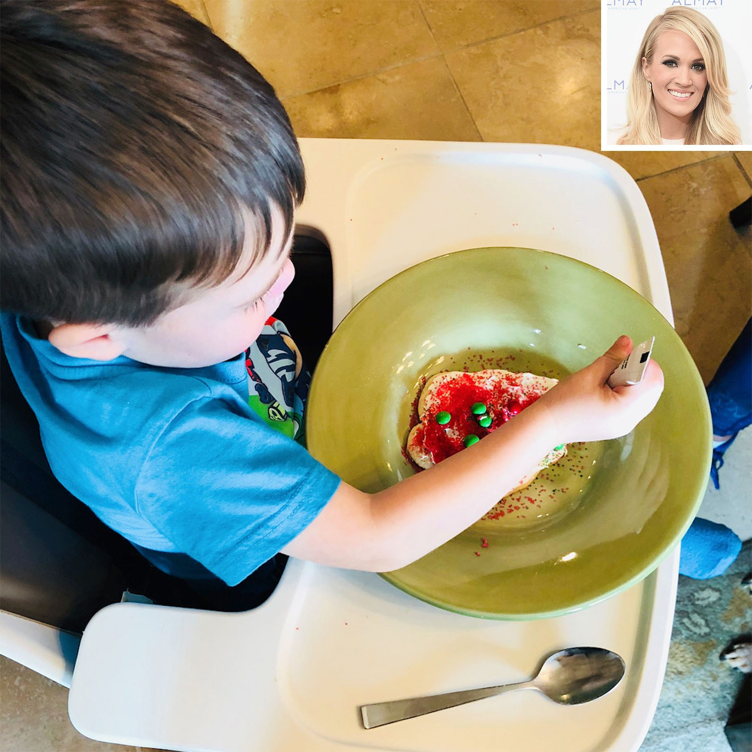 Christmas Cookies Country Song
 Carrie Underwood Makes Christmas Cookies with Son Isaiah