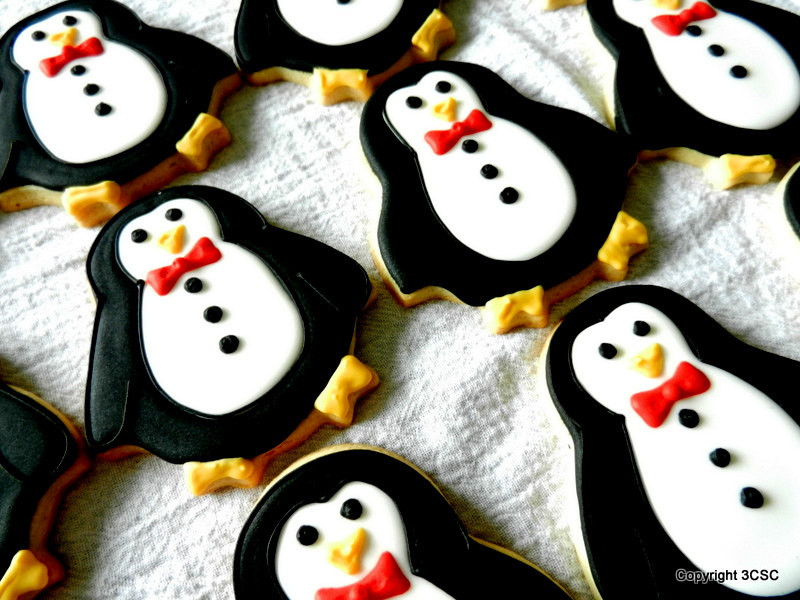Christmas Cookies Order Online
 PENGUIN Christmas Cookies Hand Decorated Sugar cookies e