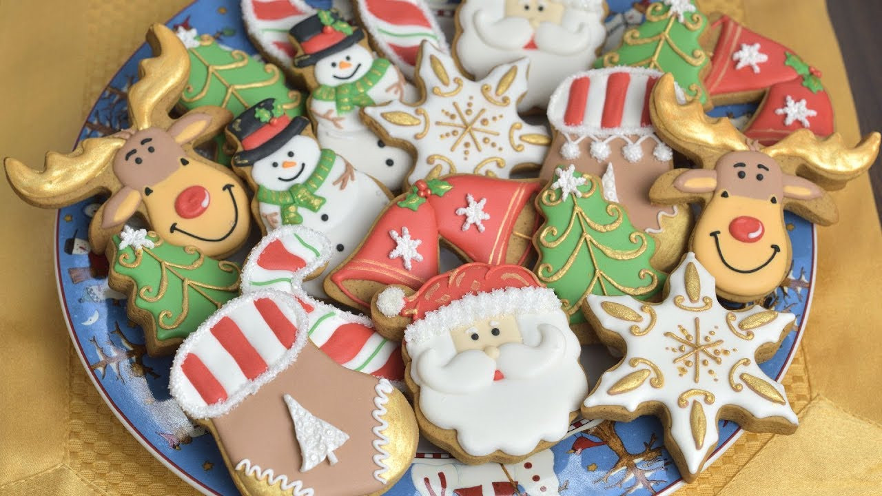 Christmas Cookies Royal Icing
 CHRISTMAS COOKIES Decorating with Royal Icing for