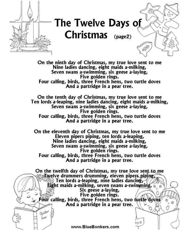 Christmas Cookies Song Lyrics
 17 Best ideas about Twelve Days Christmas on Pinterest