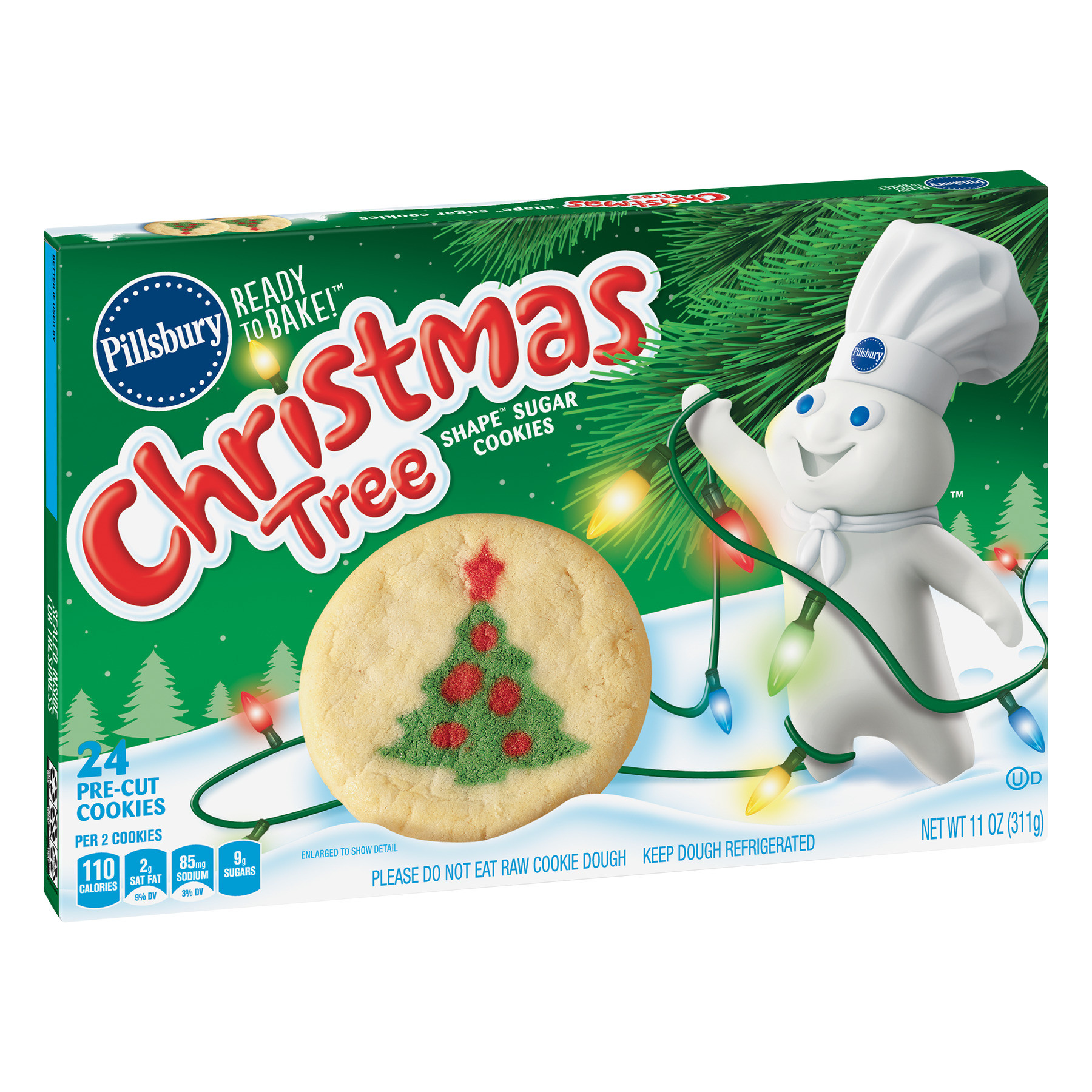Christmas Cookies Walmart
 Pillsbury Ready to Bake Christmas Tree Shape Sugar