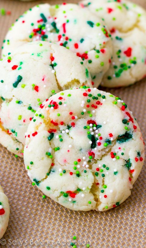 Christmas Cookies With Sprinkles
 Confetti Cake Batter Cookies Recipe Yummy