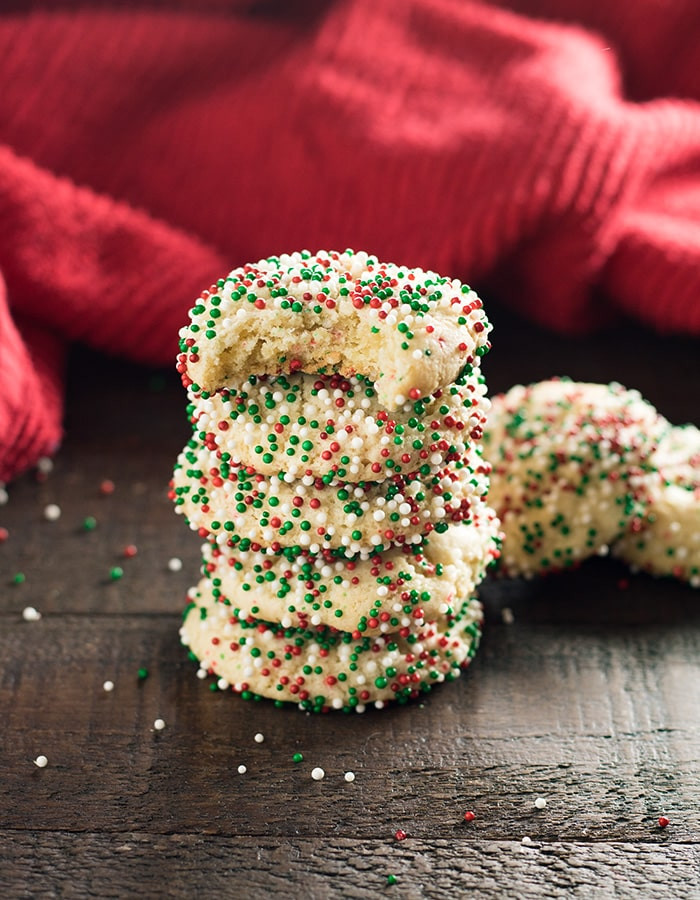 Christmas Cookies With Sprinkles
 Soft Batch Christmas Sprinkle Cookies The Salty Marshmallow