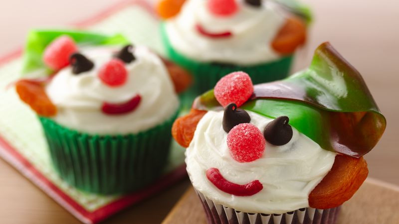 Christmas Cup Cakes Designs
 Red Velvet Holiday Elf Cupcakes Recipe BettyCrocker
