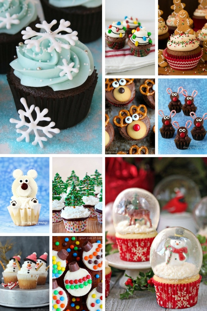 Christmas Cupcakes Pinterest
 20 Impressive Christmas Cupcake Recipes Dinner at the Zoo