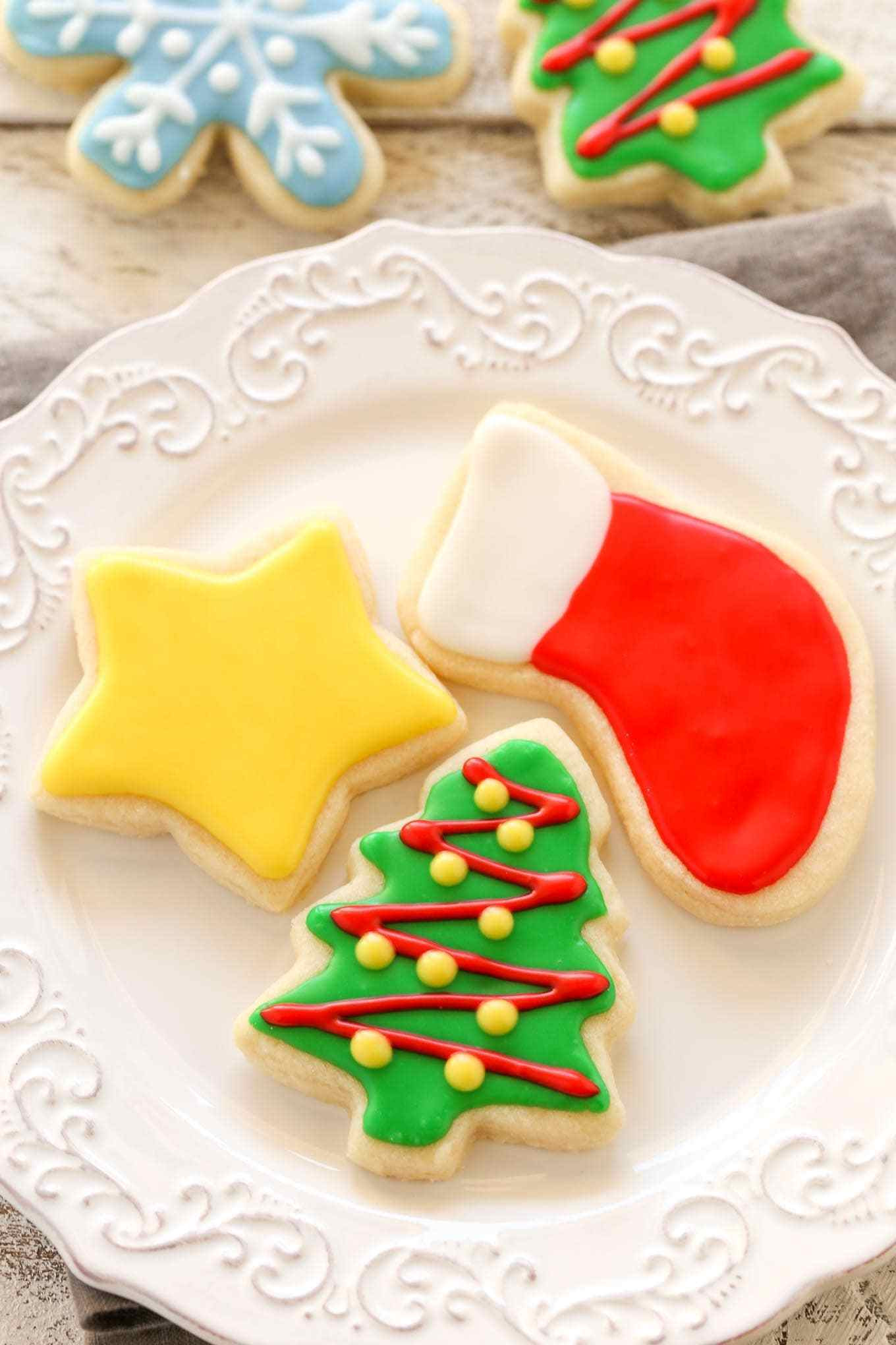 Christmas Cutout Cookies
 Soft Christmas Cut Out Sugar Cookies Live Well Bake ten