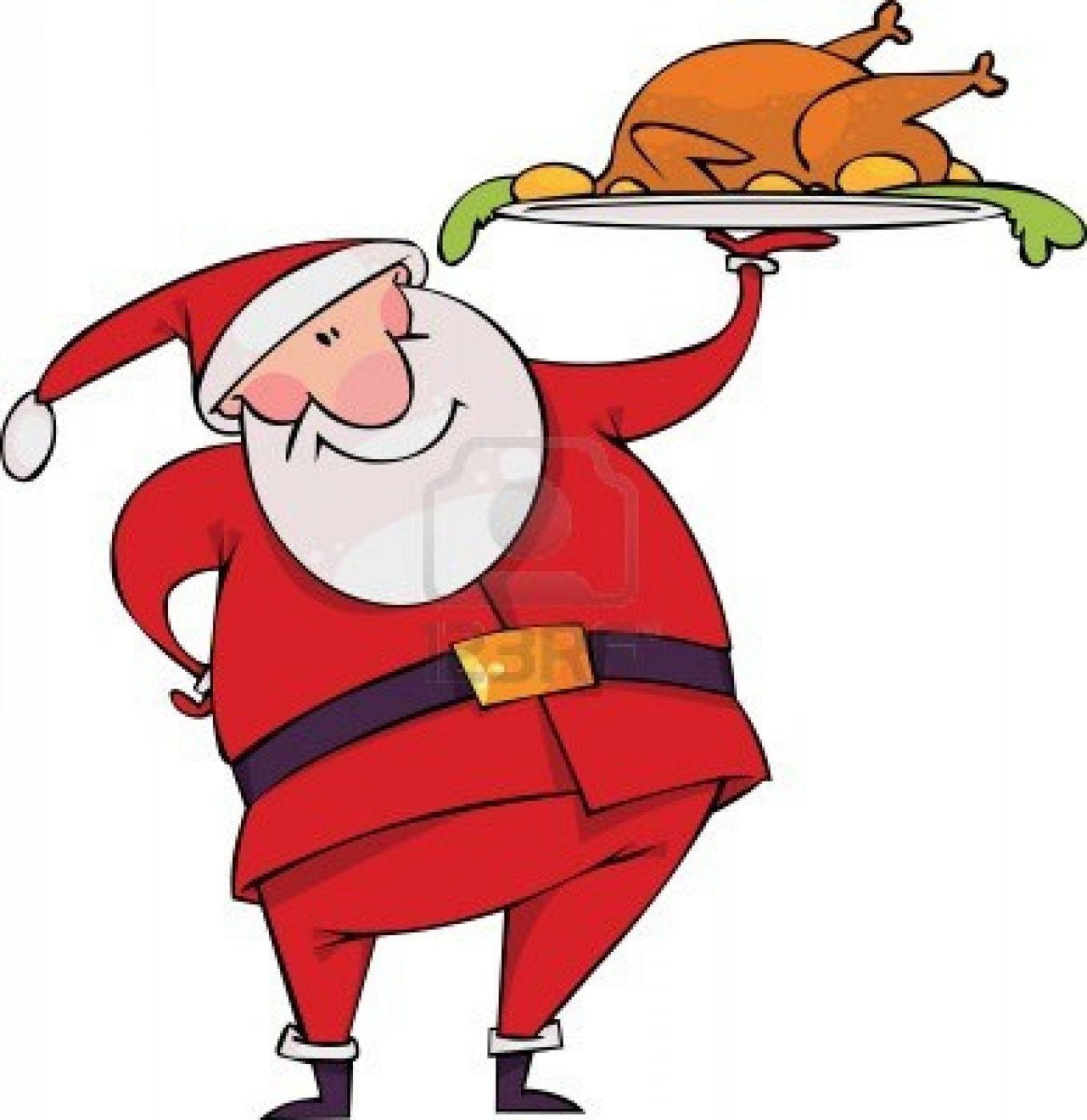 Christmas Dinner Clip Art
 santa with christmas turkey[1] Rob Rattray