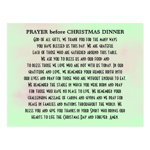Christmas Dinner Prayers Short
 Christmas Prayer Quotes QuotesGram