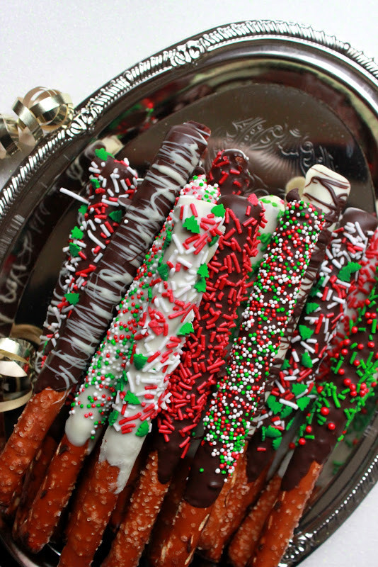 Christmas Dipped Pretzels
 Annie s City Kitchen Chocolate Covered Pretzels