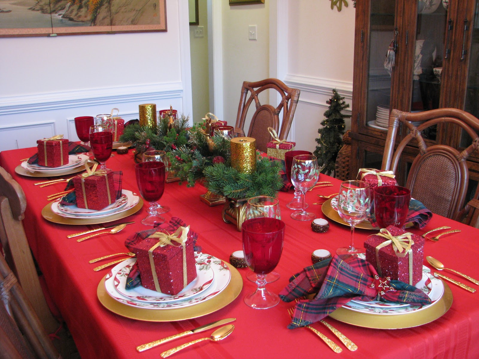 Christmas Eve Dinner
 Designs by Pinky Christmas Eve Dinner Table