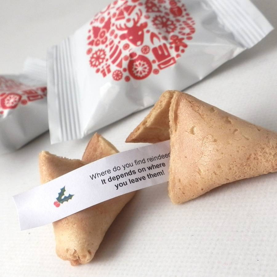 Christmas Fortune Cookies
 100 christmas fortune cookies for festive parties by