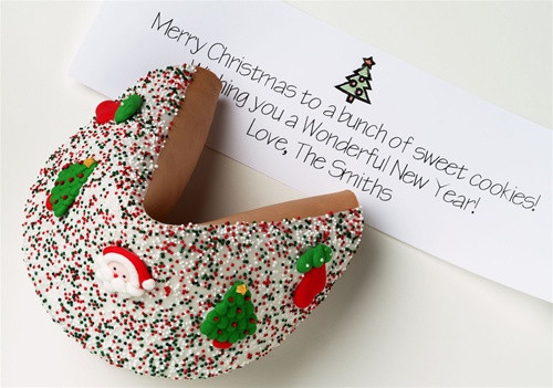 Christmas Fortune Cookies
 Giant Christmas Fortune Cookie