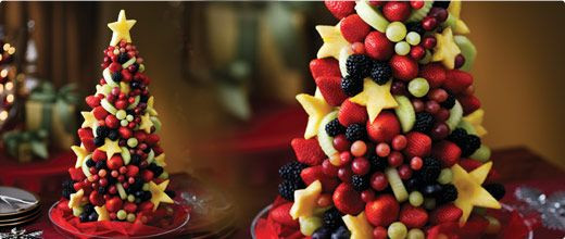 Christmas Fruit Desserts
 Christmas fruit tree Food Pinterest