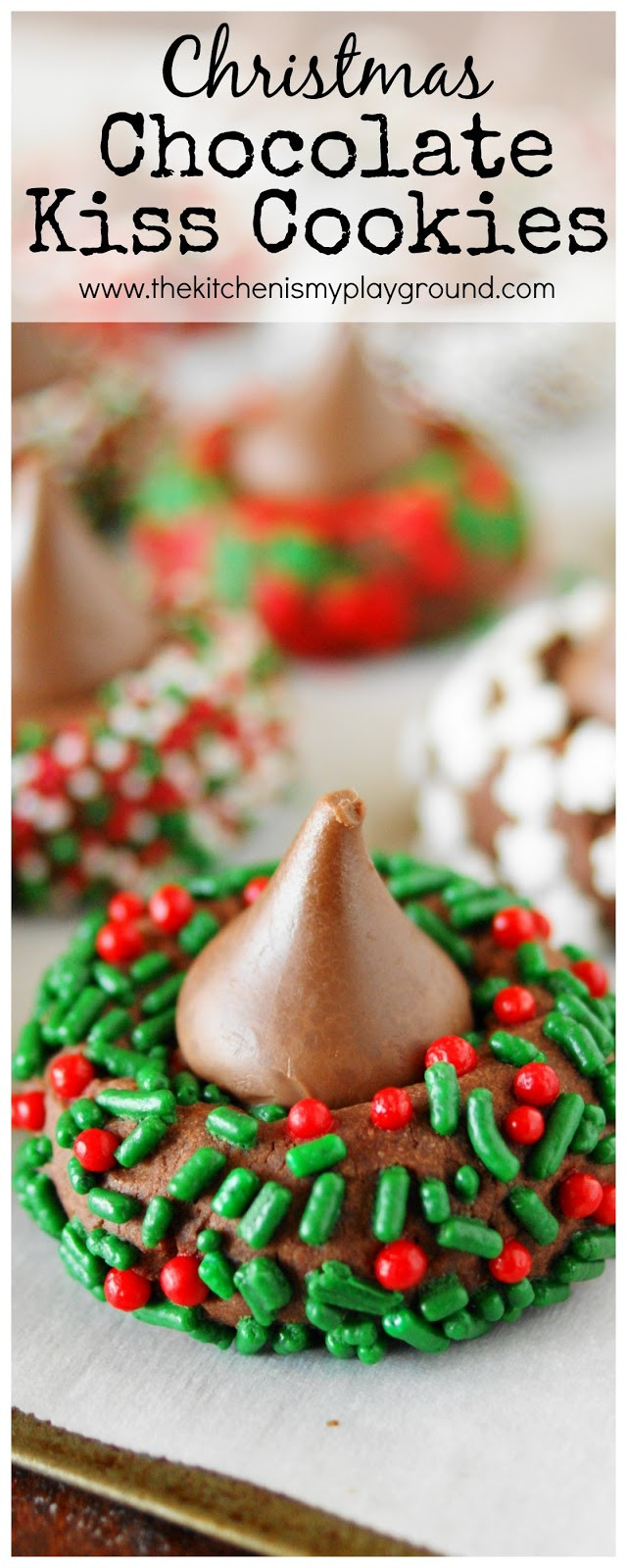 Christmas Kiss Cookies
 Christmas Chocolate Kiss Cookies