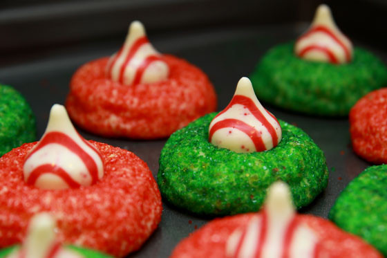 Christmas Kiss Cookies
 Candy Cane Christmas Butter Cookies
