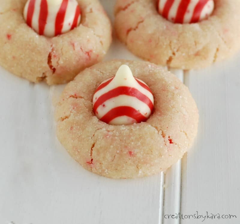Christmas Kiss Cookies
 Candy Cane Peppermint Kiss Cookies