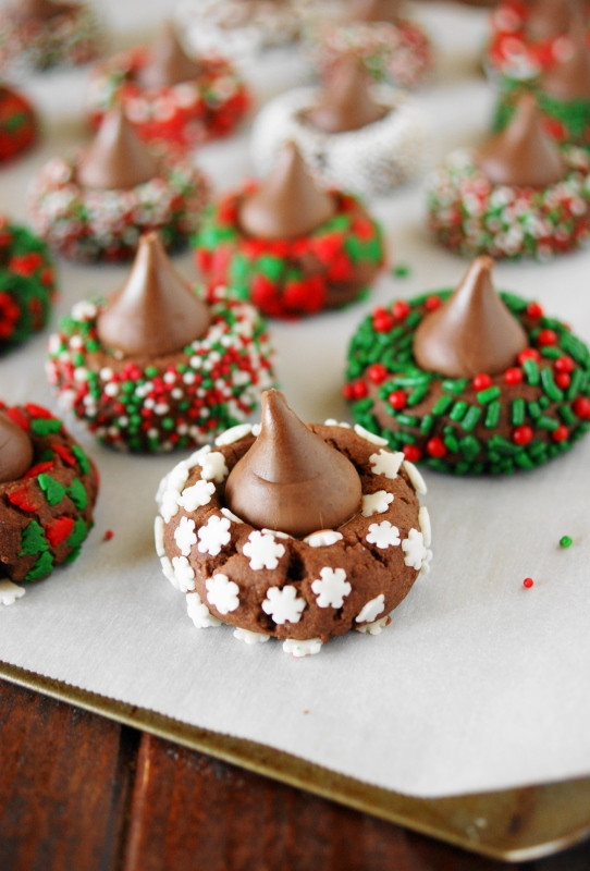 Christmas Kiss Cookies
 Christmas Chocolate Kiss Cookies