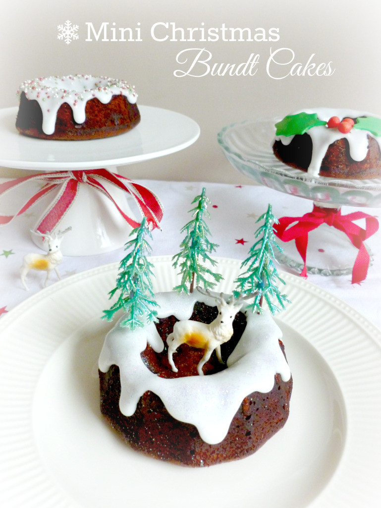 Christmas Mini Bundt Cakes
 Mini Christmas Bundt Cakes – The Pink Rose Bakery