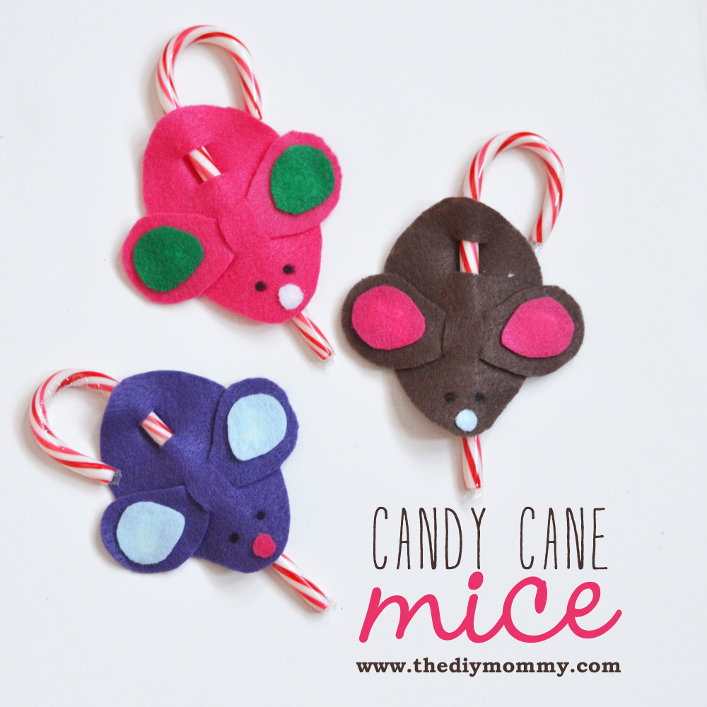 Christmas Mouse Candy
 Make Candy Cane Mice – A Kid s Christmas Craft