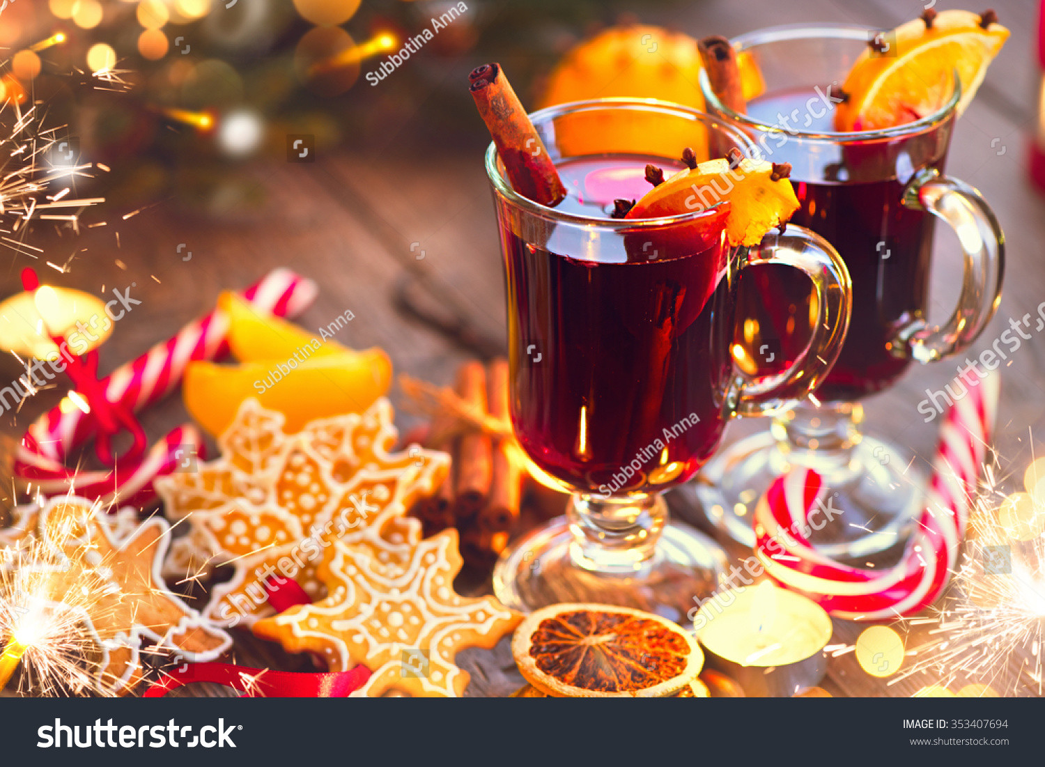 Christmas Mulled Wine
 Mulled Wine Traditional Christmas Mulled Wine Stock