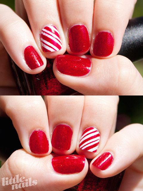 Christmas Nails Candy Cane
 Christmas Candy Cane Nails