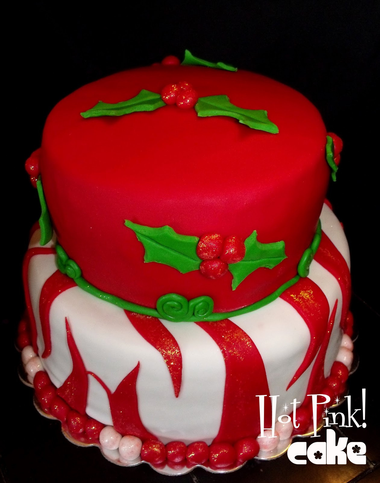 Christmas Party Cakes
 Hot Pink Cakes Christmas Birthday Cakes
