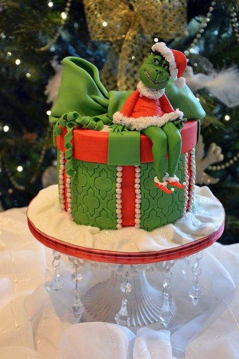 Christmas Party Cakes
 The grinch by Cherry CakesDecor cake decorating