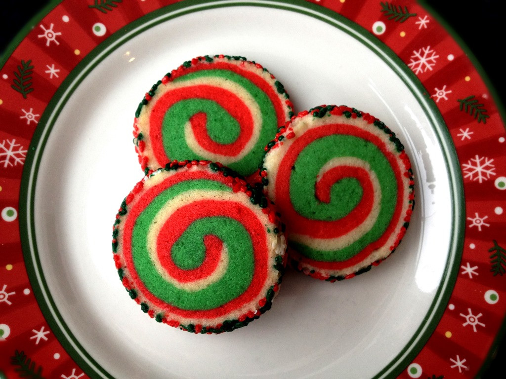 Christmas Pinwheel Cookies
 Twelve Days of Christmas Cookies Pinwheel Cookies