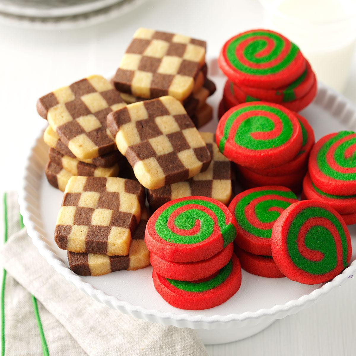 Christmas Pinwheel Cookies
 Pinwheels and Checkerboards Recipe