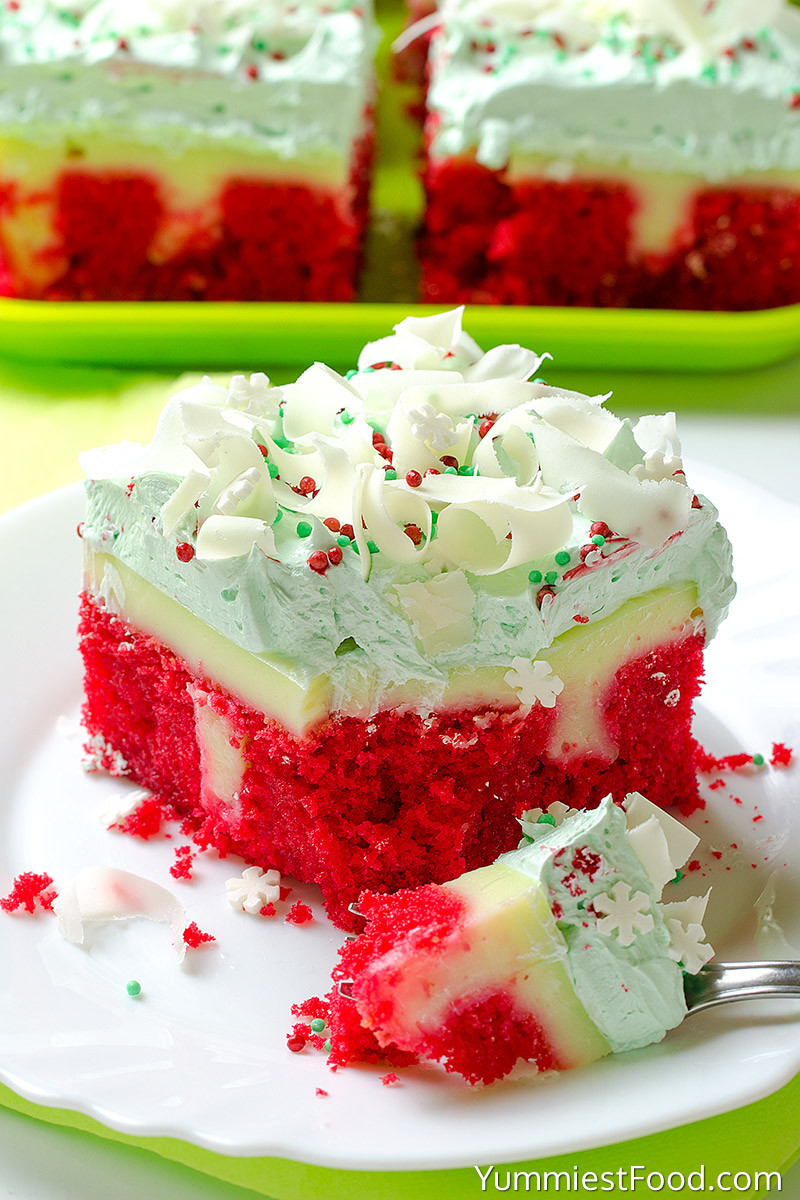 Christmas Poke Cake
 Christmas Red Velvet Poke Cake Recipe from Yummiest Food