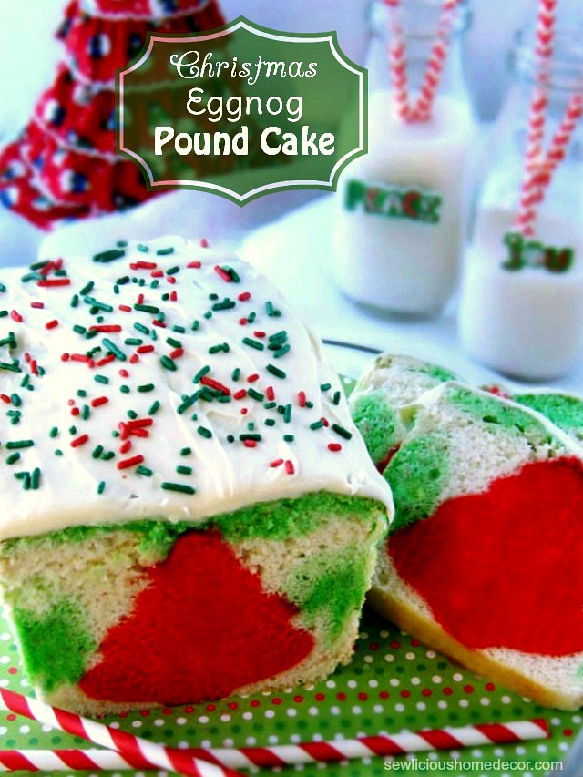 Christmas Pound Cake
 Christmas Eggnog Pound Cake