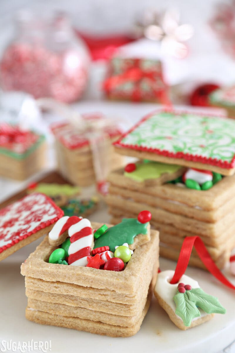 Christmas Present Cookies
 Christmas Present Cookie Boxes SugarHero