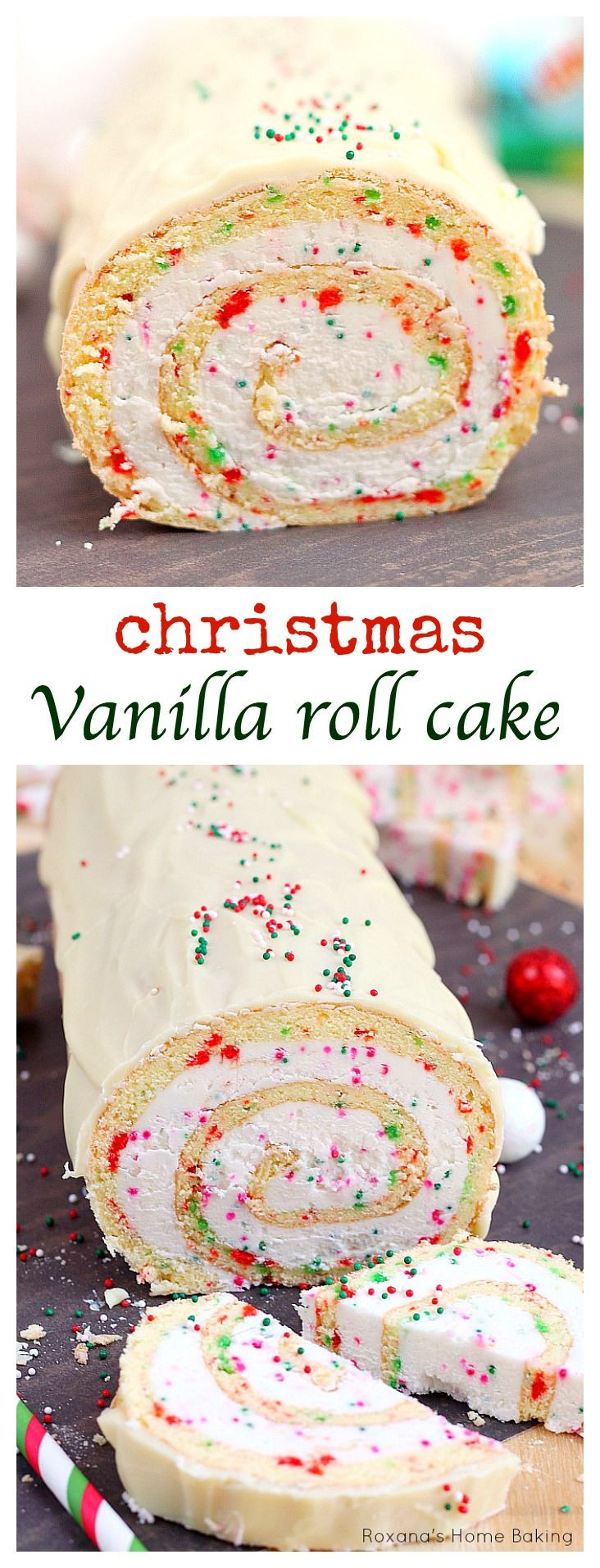 Christmas Roll Cakes
 Christmas vanilla roll cake recipe